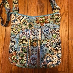 Vera Bradley Bali Blue Cross body tote